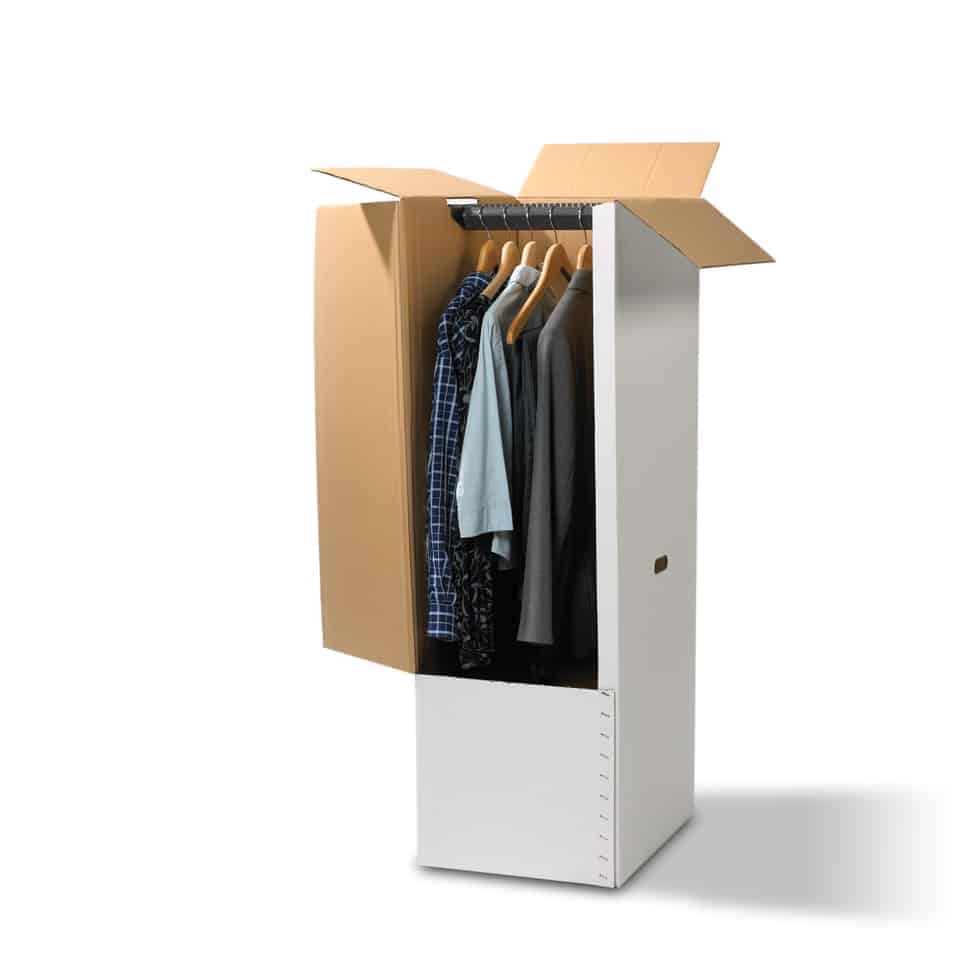 Garderobedoos huur incl. roede
